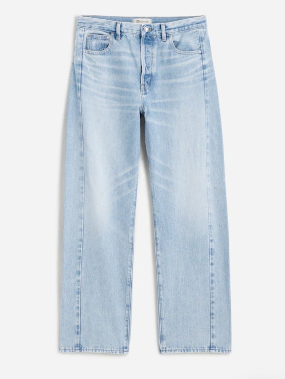 Madewell Pieced Barrel-Leg Jeans